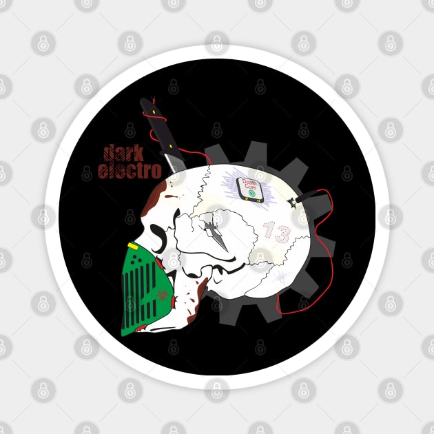 Dark electro skull Magnet by FAawRay
